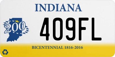 IN license plate 409FL