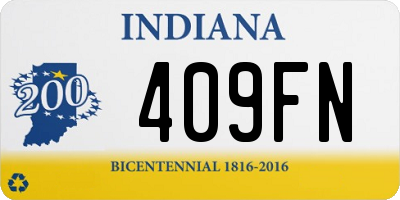 IN license plate 409FN