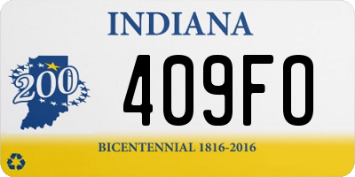 IN license plate 409FO