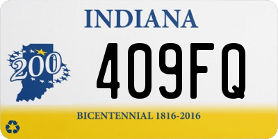 IN license plate 409FQ