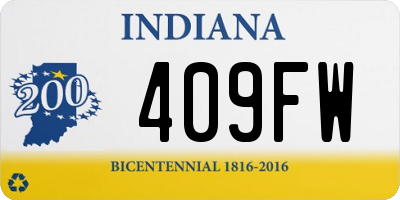 IN license plate 409FW