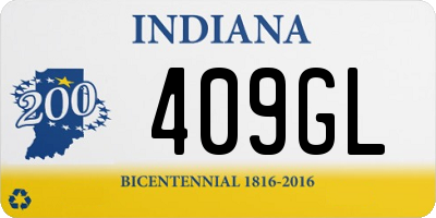 IN license plate 409GL