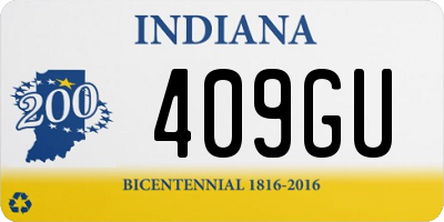 IN license plate 409GU