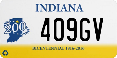 IN license plate 409GV