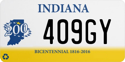 IN license plate 409GY