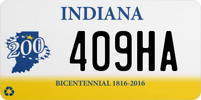 IN license plate 409HA
