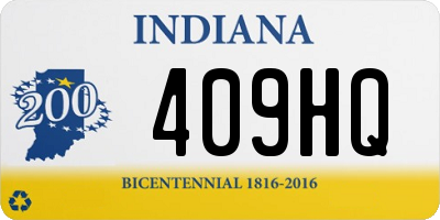 IN license plate 409HQ