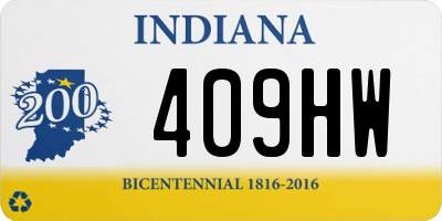 IN license plate 409HW