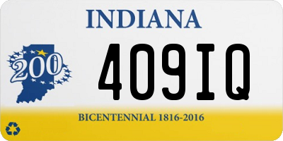 IN license plate 409IQ