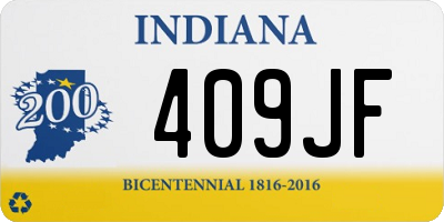 IN license plate 409JF