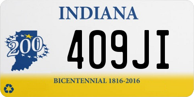 IN license plate 409JI