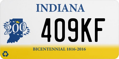 IN license plate 409KF