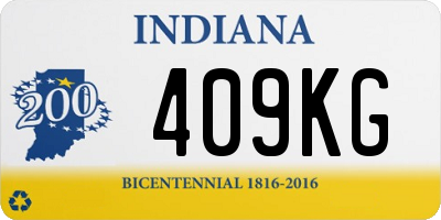 IN license plate 409KG