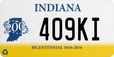 IN license plate 409KI