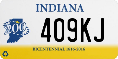 IN license plate 409KJ