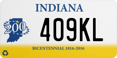 IN license plate 409KL