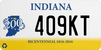 IN license plate 409KT