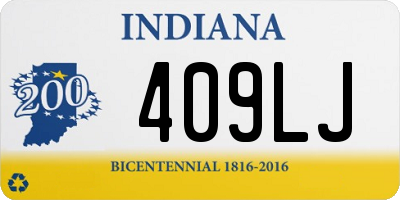 IN license plate 409LJ