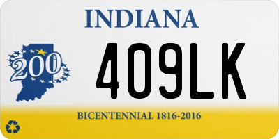 IN license plate 409LK