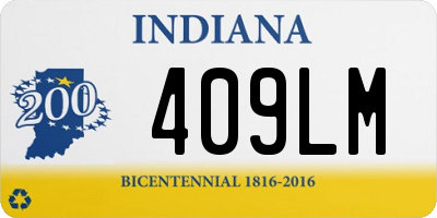 IN license plate 409LM