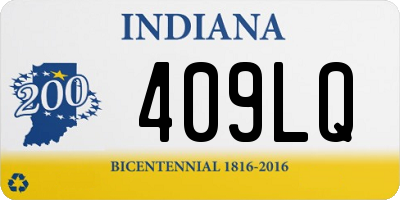 IN license plate 409LQ