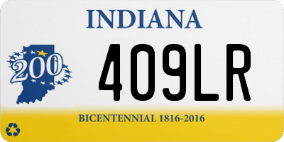 IN license plate 409LR