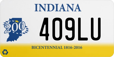 IN license plate 409LU