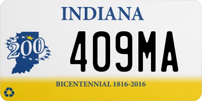 IN license plate 409MA