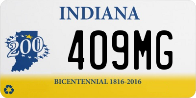 IN license plate 409MG