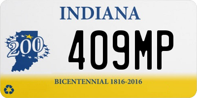 IN license plate 409MP