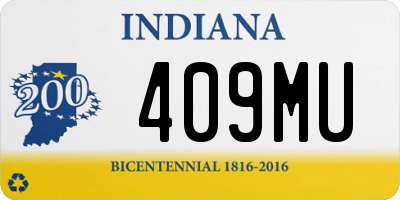 IN license plate 409MU