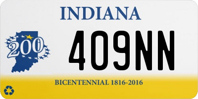 IN license plate 409NN