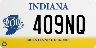 IN license plate 409NQ