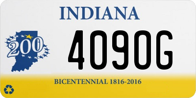 IN license plate 409OG