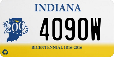 IN license plate 409OW