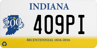 IN license plate 409PI