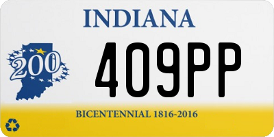 IN license plate 409PP