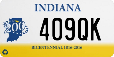IN license plate 409QK