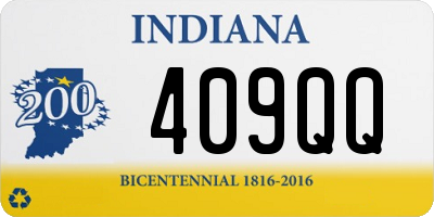 IN license plate 409QQ