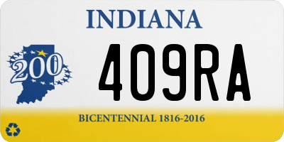 IN license plate 409RA