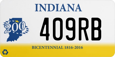 IN license plate 409RB