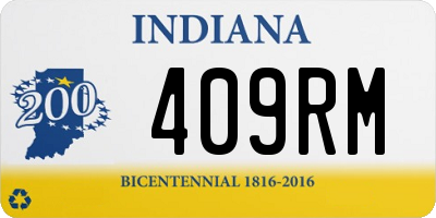 IN license plate 409RM