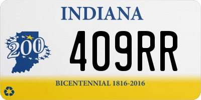 IN license plate 409RR