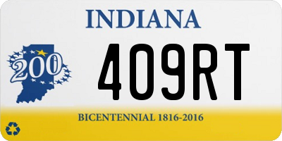 IN license plate 409RT