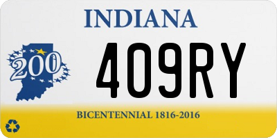 IN license plate 409RY