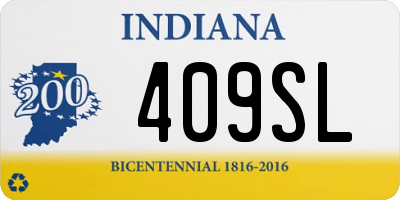 IN license plate 409SL