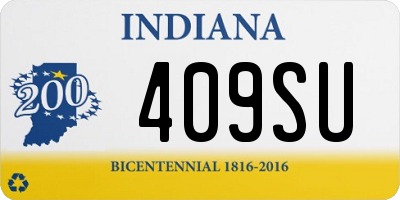 IN license plate 409SU