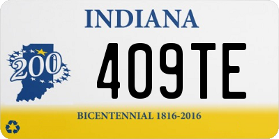 IN license plate 409TE