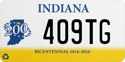 IN license plate 409TG