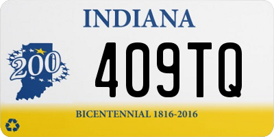 IN license plate 409TQ